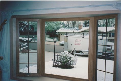 Bay window with 2 side windows/grids Norm ***-***-**** | Modern farmhouse exterior, Bay window ...