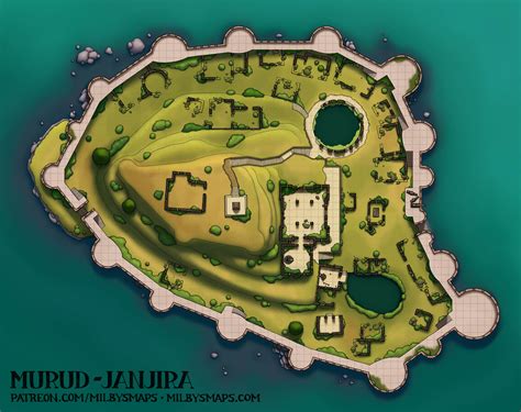 Murud-Janjira: An Island Fortress in Maharashtra, India – Milby's Maps