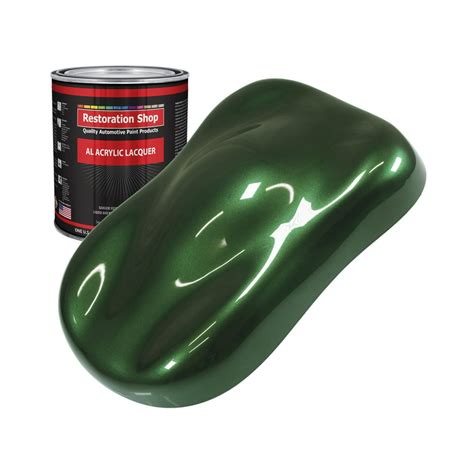 Restoration Shop British Racing Green Metallic Acrylic Lacquer Auto Paint - Quart Paint Color ...