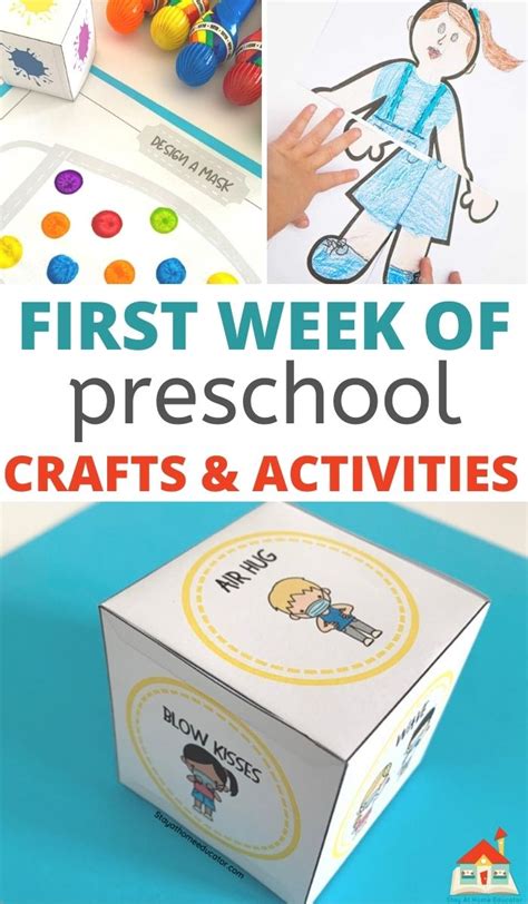 20+ First Week of Preschool Activities - Stay At Home Educator