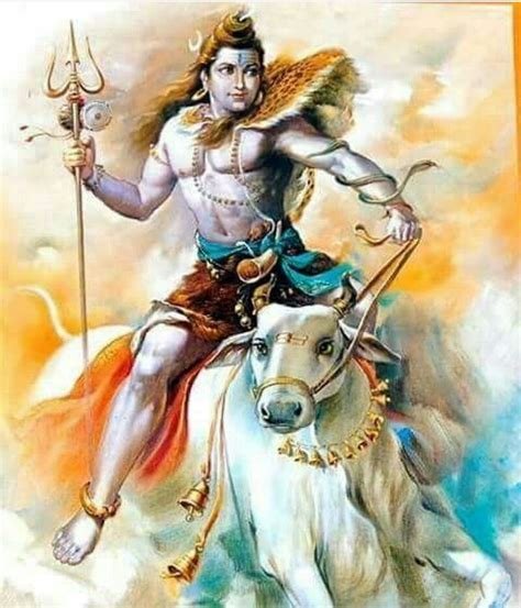 Shiv Riding Nandi | Shiva, Shiva shankar, Lord shiva