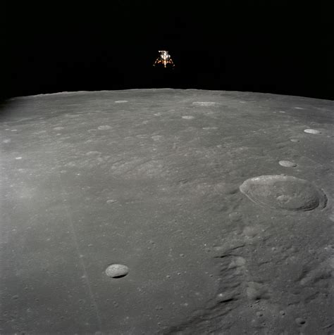 Apollo 12 Lunar Module, in Landing Configuration, Photographed in Lunar ...