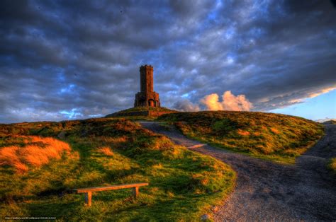 Download wallpaper Darwen tower, Darwen, Lancashire, england free desktop wallpaper in the ...