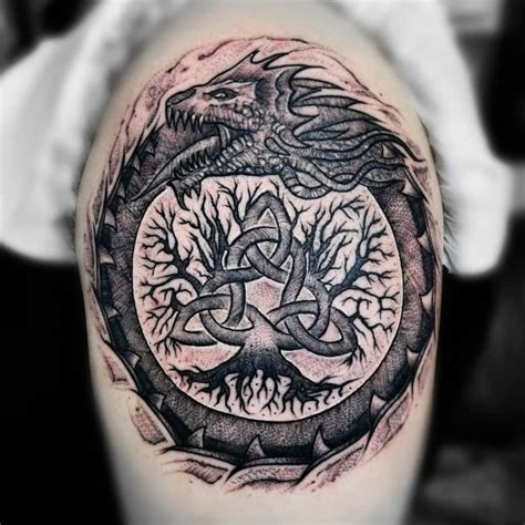 50 Awesome Yggdrasil Tattoo Ideas