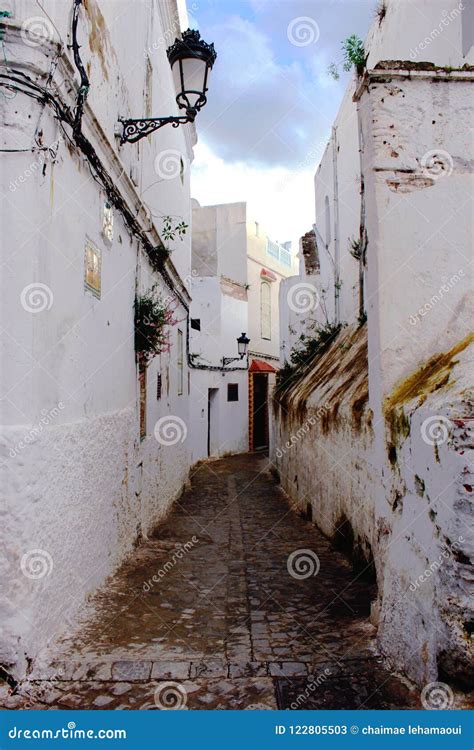 Old medina tetouan morocco editorial stock photo. Image of orange ...