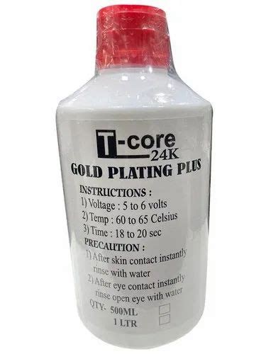 T-Core 24K Gold Plating Plus Solution, Packaging Type: Bottle, Packaging Size: 1ltr at Rs 800 ...