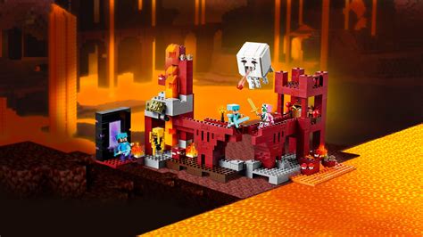 Amazon.com: LEGO Minecraft The Nether Fortress 21122: Toys & Games