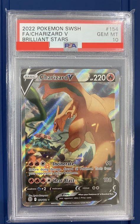 Charizard V Brilliant Stars Alternate Art PSA 10, Hobbies & Toys, Toys ...