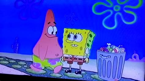 Spongebob keeping his trash - YouTube