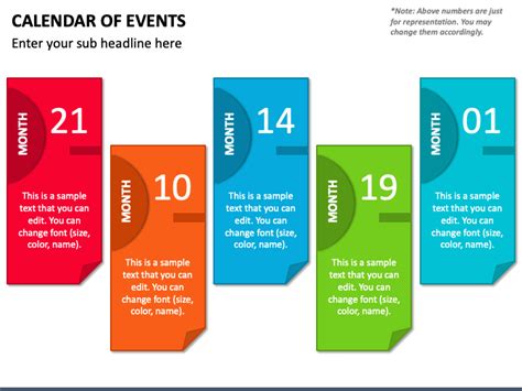 Calendar of Events PowerPoint and Google Slides Template - PPT Slides