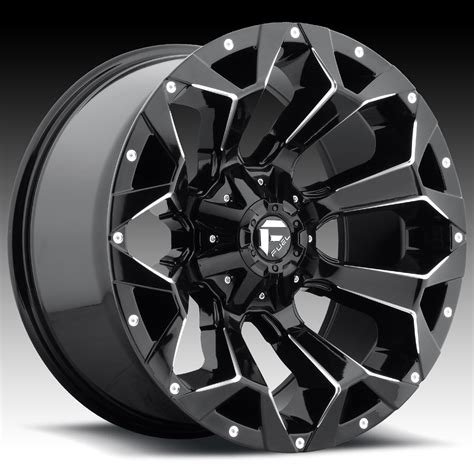 Fuel Assault D576 Gloss Black Milled Custom Truck Wheels Rims - D576 ...