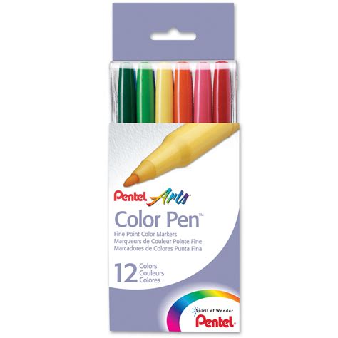 Pentel Color Pen, Set of 12 BestPensOnline.com