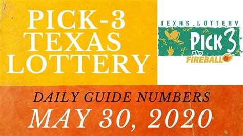 Pin on PICK 3 TEXAS LOTTERY DAILY GUIDE NUMBERS