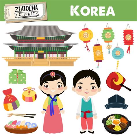 Korea Clipart Korean Digital Clip Art Korean Family Clipart - Etsy ...