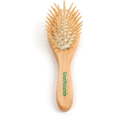 GranNaturals Detangling Wooden Bristle Hair Brush - Small, Travel Size