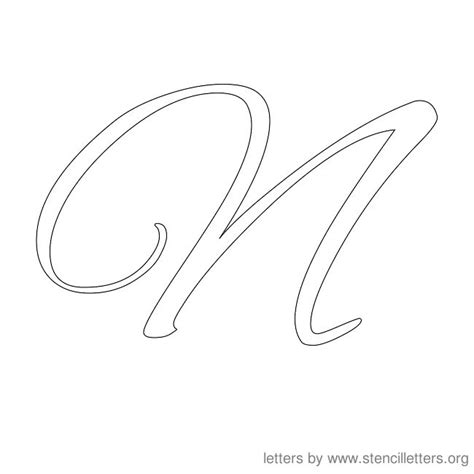 Stencil Letters Cursive | Stencil Letters Org