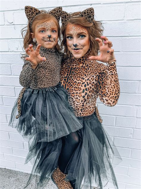 Something Delightful : Mommy & Me Halloween Costume Ideas: DIY Leopard Costumes