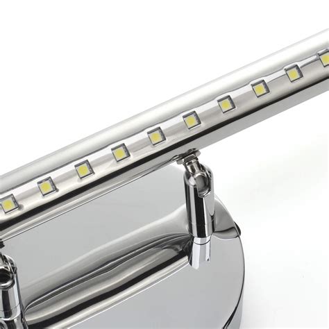 LED Bathroom Vanity Light Fixtures with on/Off Switch Chrome Stainless ...