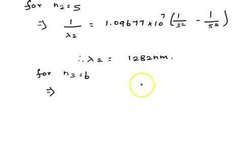 SOLVED: a) Use Rydberg formula to calculate the three longest wavelengths of the Paschen series ...