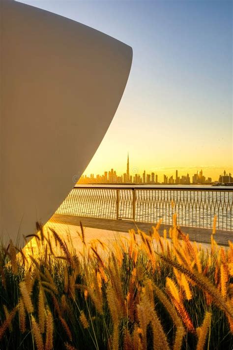 Dubai Skyline during Sunset Stock Image - Image of cityscape, street: 258903973