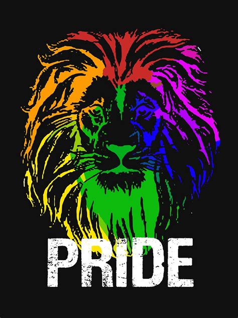 "Gay Pride Lion LGBT Rainbow " Pullover Hoodie by CreativeStrike ...