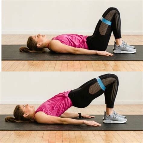 Banded Glute Bridges - Exercise How-to - Workout Trainer by Skimble