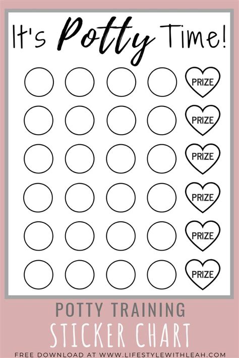 Download your free potty training sticker chart today! Your kids will ...