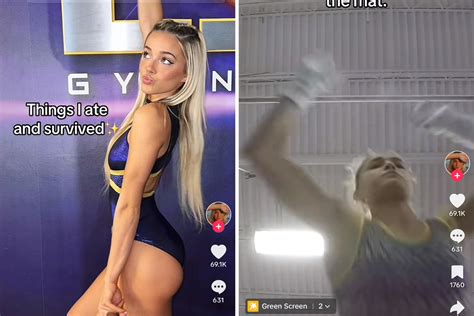 Olivia Dunne flips the script with belly-flop fail on TikTok