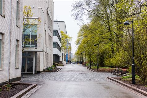 Modern Buildings in the Campus of Helsinki University, Finland ...