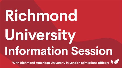 Richmond University - The American University in London Info Session | CollegeVine