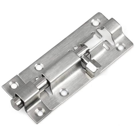 Stainless Steel Slide Bolt Lock for Bathroom, Toilet, Shed, or Bedroom - Easy-Fit Security Door ...