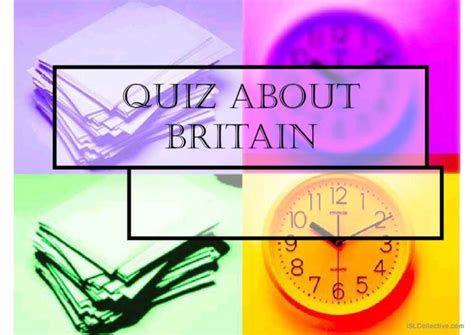 QUIZ ABOUT BRITAIN general readin…: English ESL powerpoints