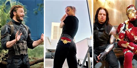 28 Amazing 'Behind The Scenes' Photos Of MCU Stars That Will Delight ...