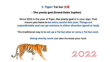 2022 Tiger year animal sign overview with their 12 yearly stars — Picture Healer - Feng Shui and ...