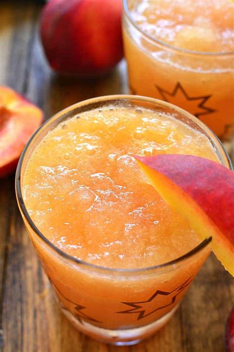 Frozen Peach Slush | Lemon Tree Dwelling