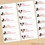 FREE Printable Mickey Mouse Address Labels