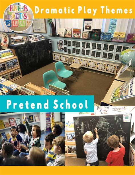 Pretend School Dramatic Play Center | Imaginative Play Printables – Pre-K Let's Play