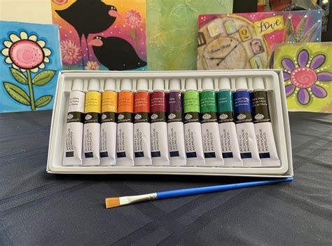 12 Color Personal Acrylic Paint Art Set – VinoPaint – Creative Social Events