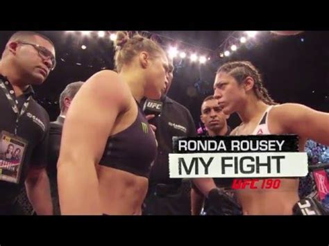 My Fight at UFC 190 - Ronda Rousey - YouTube