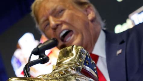 Donald Trump Booed At Sneaker Con While Selling Sneakers, X Clowns His Gold MAGA Fraud 1’s | 103 ...