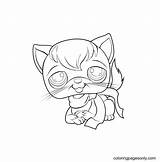 Littlest Pet Shop Cat Coloring Page  Free Printable Pages sketch template