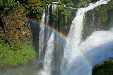 Rainbow At Iguazu Falls Photograph by Bruce J Robinson