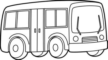 Fun Bus Clipart Outline