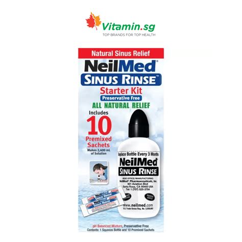 NeilMed Sinus Rinse Adult Starter Kit, 10 sachets | Vitamin SG