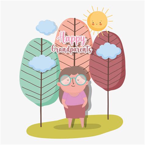 happy grandparents day cartoon design 2055888 Vector Art at Vecteezy