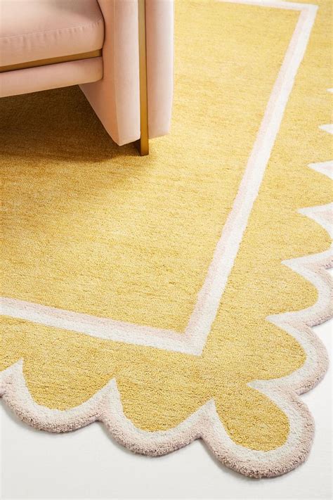 Hand-Tufted Scallop Rug | Anthropologie | Rugs on carpet, Rugs, Hall rugs