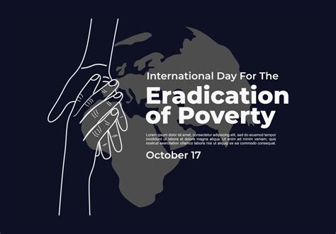 International day for the Eradication of Poverty poster on october 17 ...