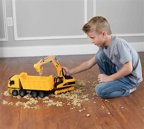 Toy To Enjoy Large Plastic Excavator & Dump Truck Set for Kids ...