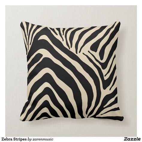 Zebra Stripes Throw Pillow | Zazzle.com in 2021 | Throw pillows, Zebra ...