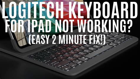 Logitech wireless keyboard not working on ipad - ridemain